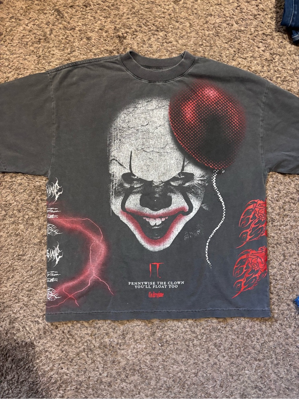 IT Pennywise Graphic Black Sleeve Tee civil regime